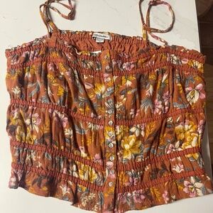 American Eagle Floral Summer Top